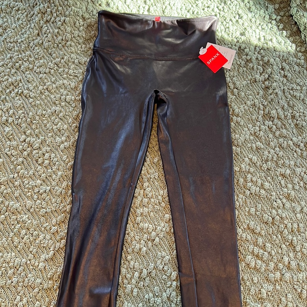 NWT SPANX Faux leather leggings